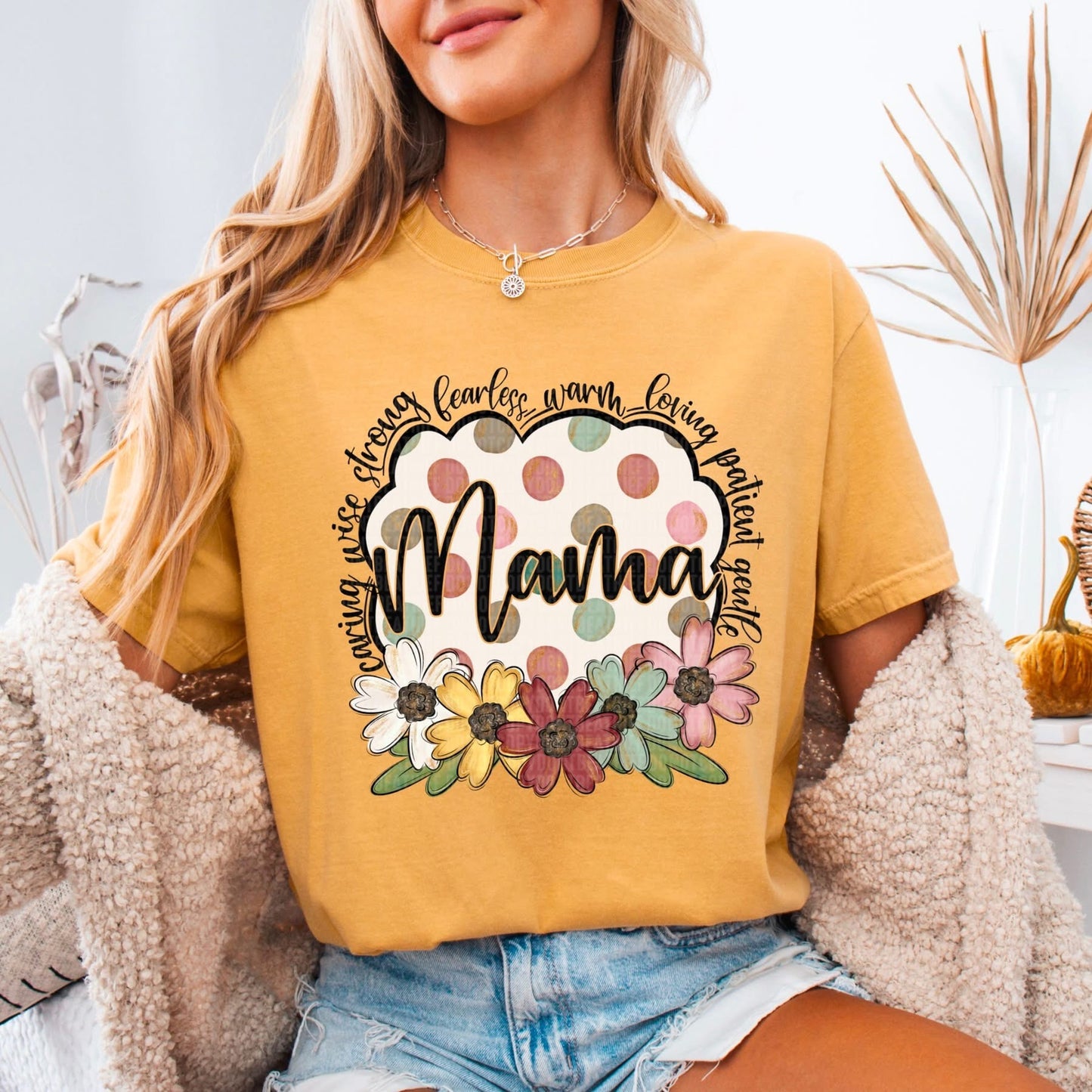 Flower & Polka Dot Names tee/sweatshirt