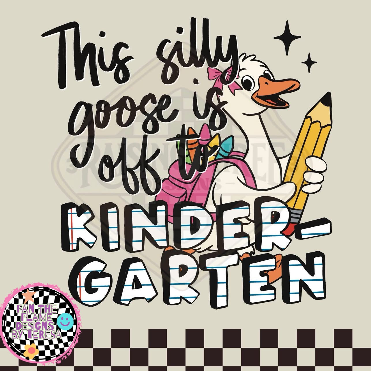 Silly Goose goes to school tee