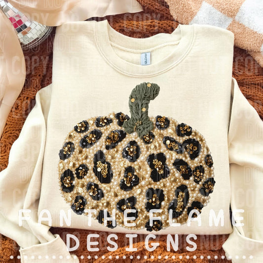 Leopard pumpkin - Faux pearls Tee/Sweatshirt