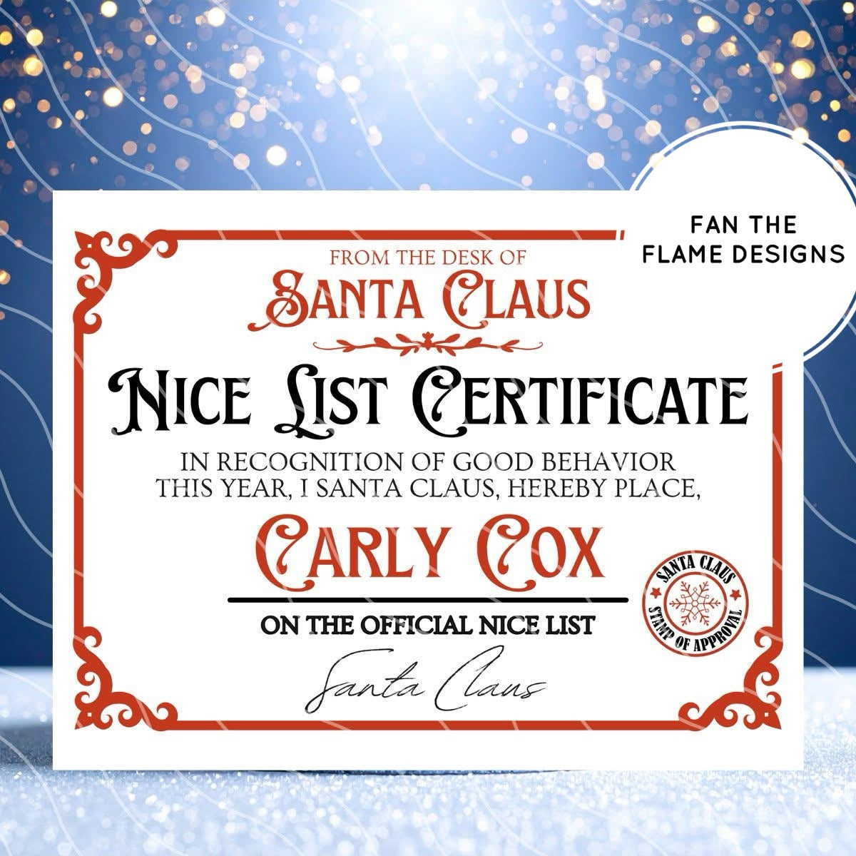 🎅CUSTOM SANTA LETTER + NICE LIST CERTIFICATE🎄