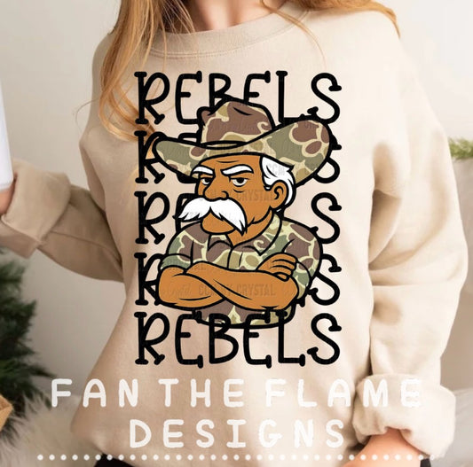 Camo Rebel Man Tee/Sweatshirt