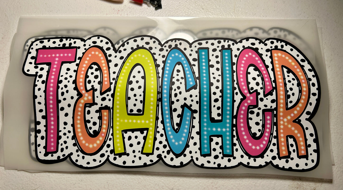 Teacher Dotted tee/sweatshirt