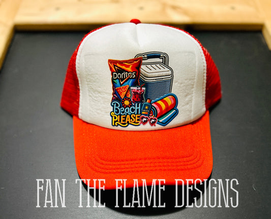 Dorito - beach please trucker hat