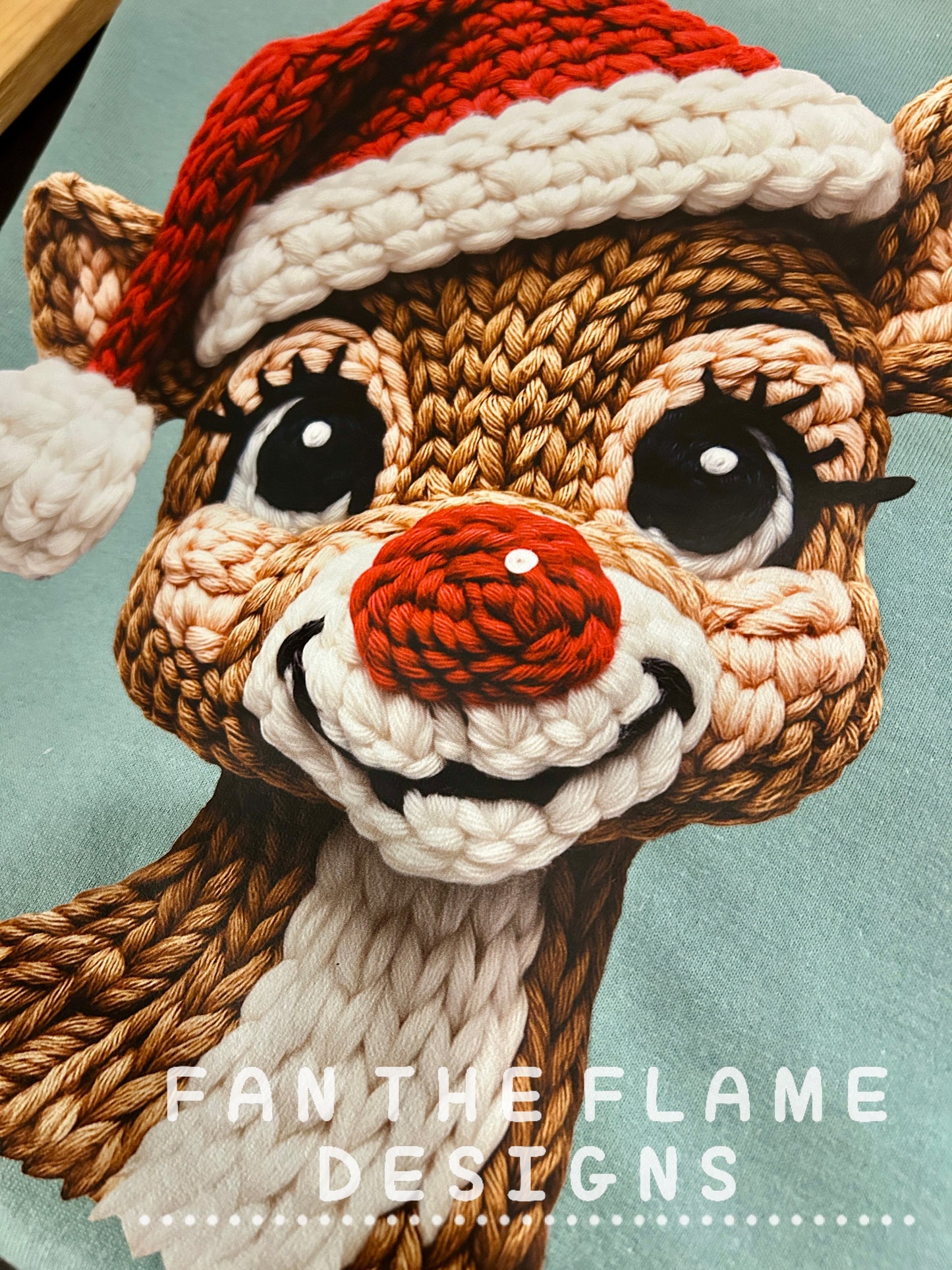 Christmas Reindeer Crochet Tee/Sweatshirt