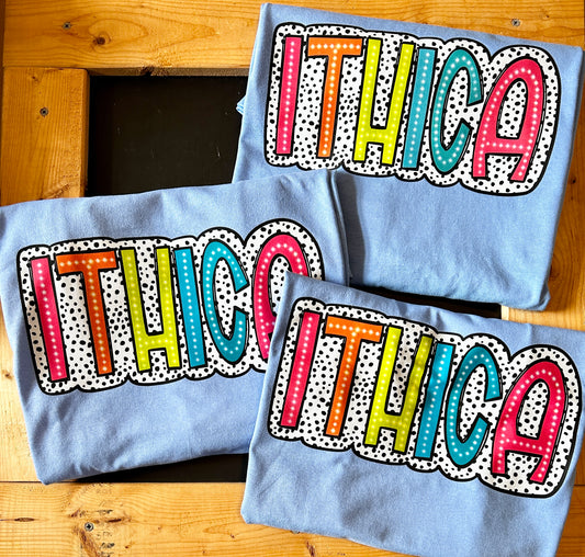Ithica Colorful Dots tee/sweatshirt