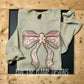 Pink gingerbread bow tee/sweatshirt