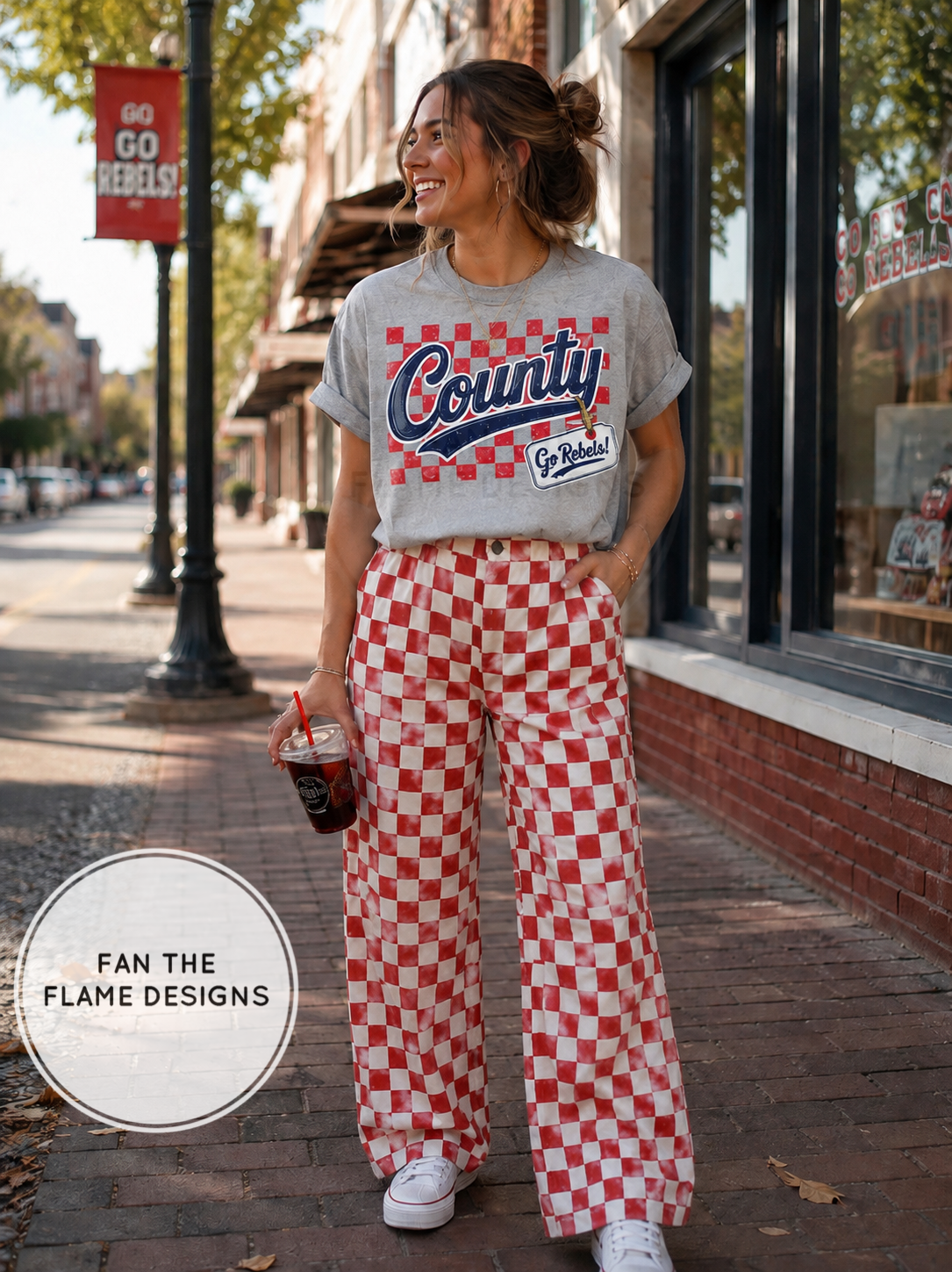 Checkered Distressed County