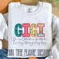 She is Clothed - patterned faux embroidery tee/sweatshirt