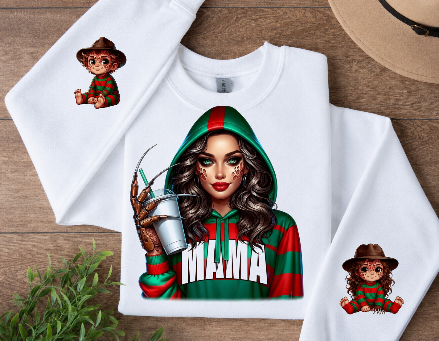 Freddy Mama with Freddy kids on sleeve
