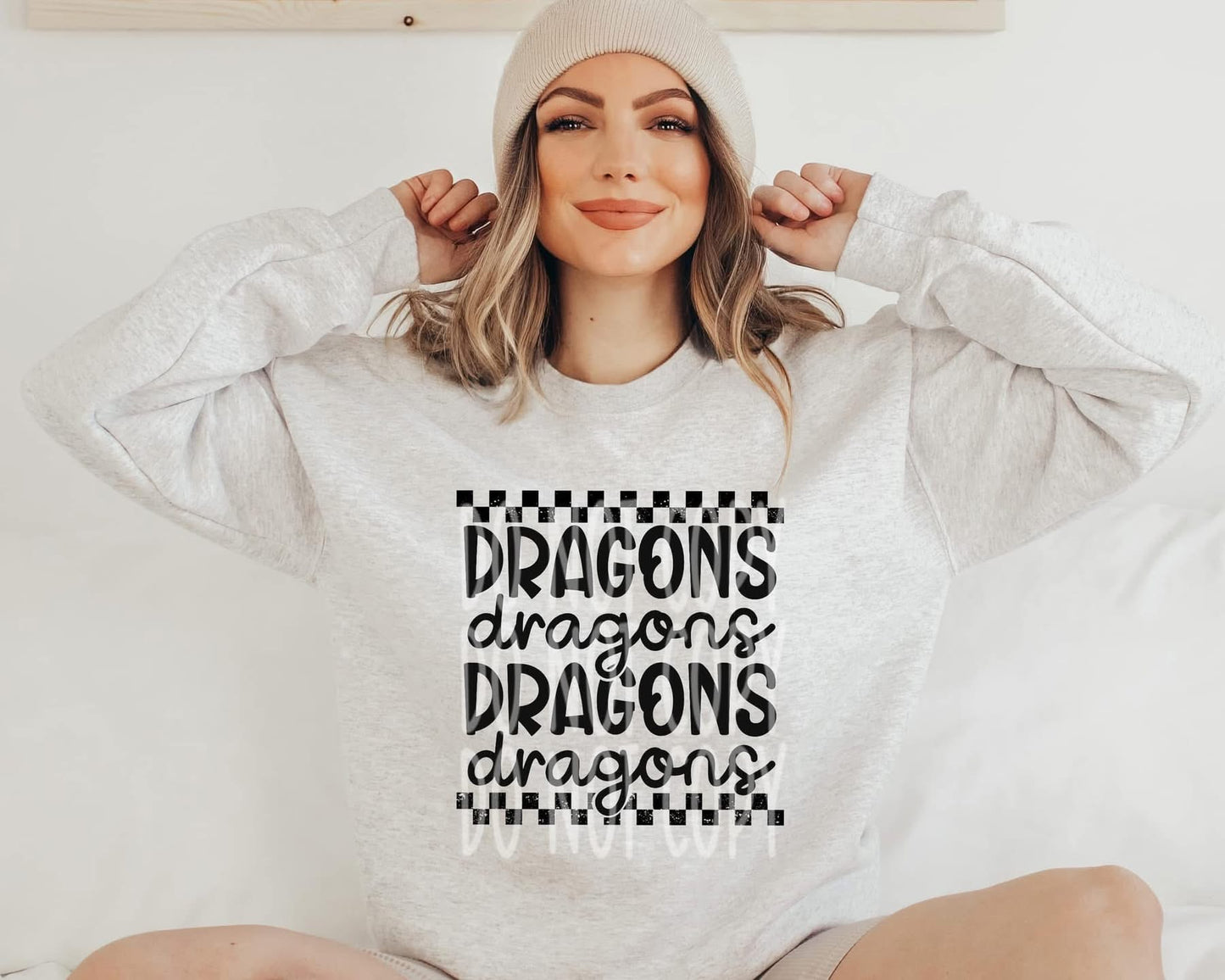 Checkered Mascots tee/sweatshirt