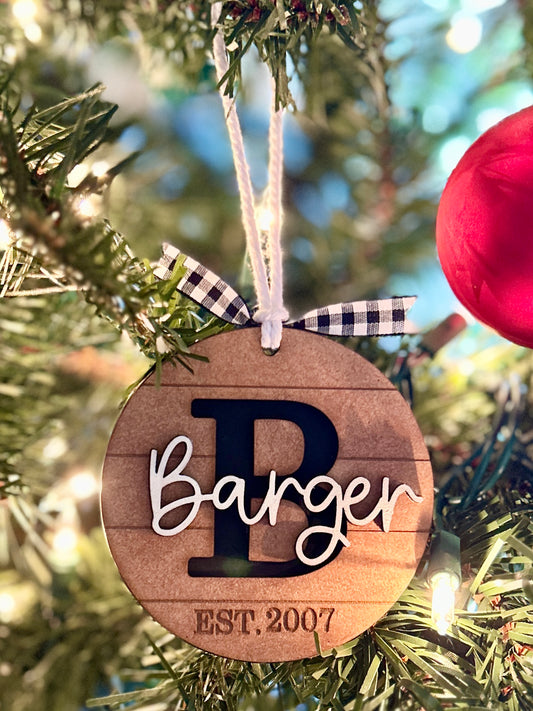 Personalized Family Ornament
