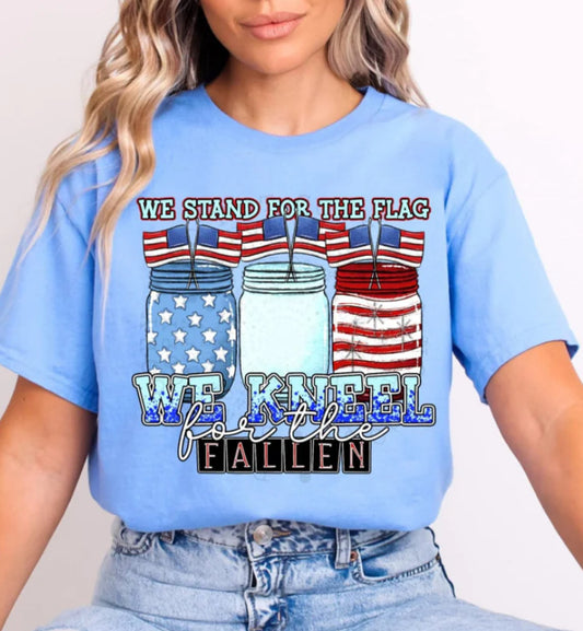 We stand for the flag we kneel for the fallen tee/sweatshirt