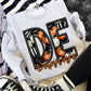 Faux Embroidered Pumpkin Filled State tee/sweatshirt