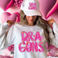 Mascot pink brushstroke tee/sweatshirt