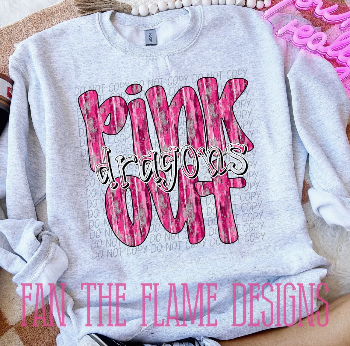 Pink Out Mascot tee/sweatshirt