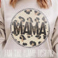 Leopard Mama with hearts tee/sweatshirt