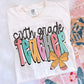 Teacher pencil bow tee/sweatshirt