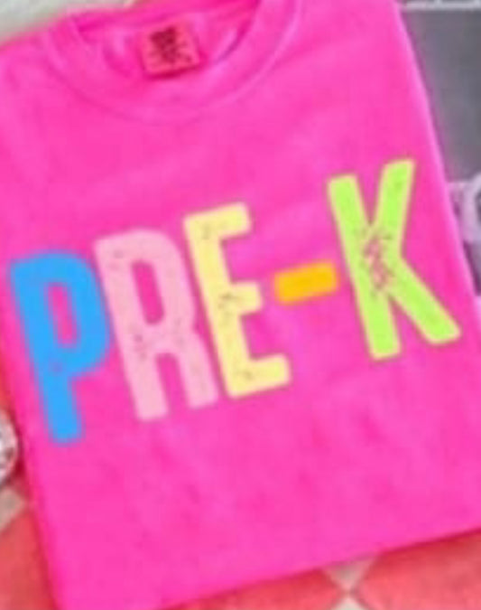 Colorful Grunge Grade Levels Tee/Sweatshirt