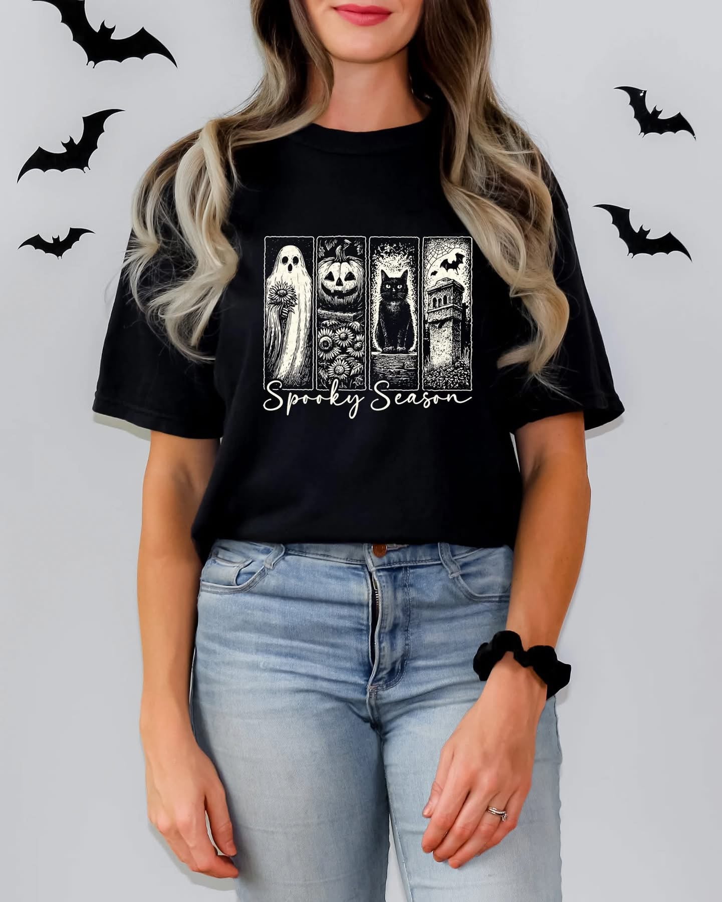 Spooky Season Vintage White Tee/Sweatshirt