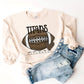 Football Mascots with yardage and heart tee/sweatshirt