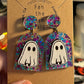 Glitter Ghost Handmade Dangle Earrings