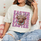 Easter stacked with shaggy cow tee/sweatshirt