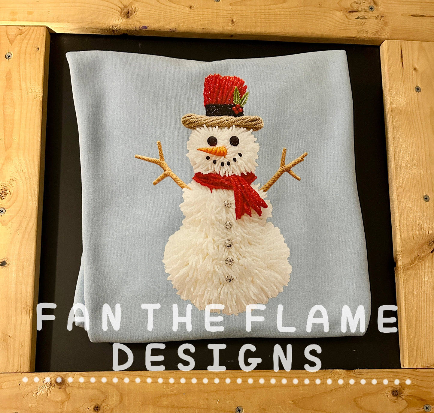 Snowman realistic yarn Tee/Sweatshirt