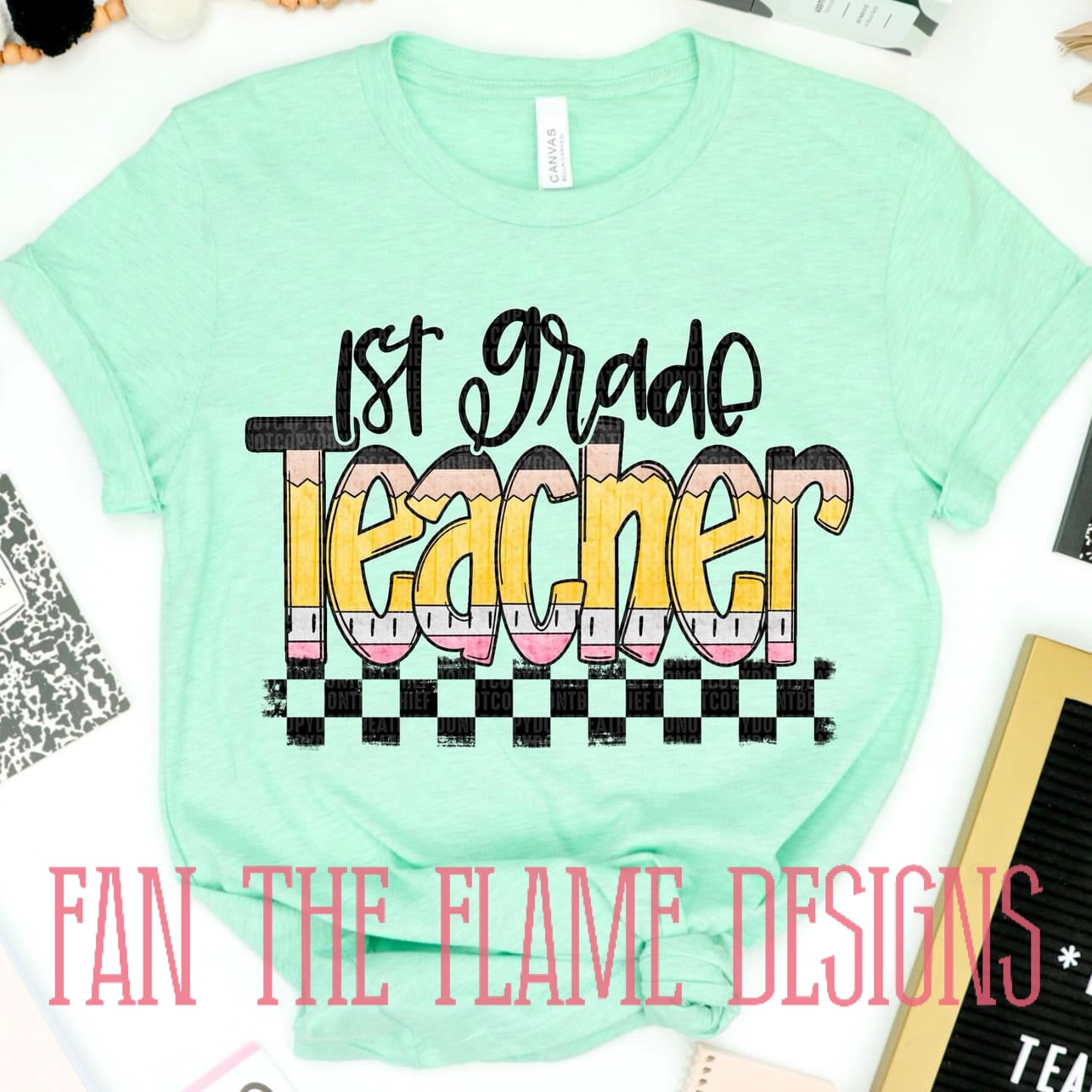 Teacher Pencil Font tee/sweatshirt