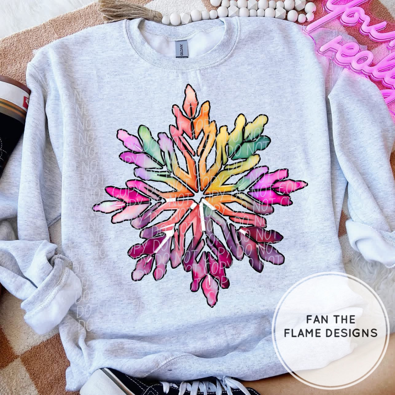 Watercolor Snowflake Short/Long/Sweatshirt