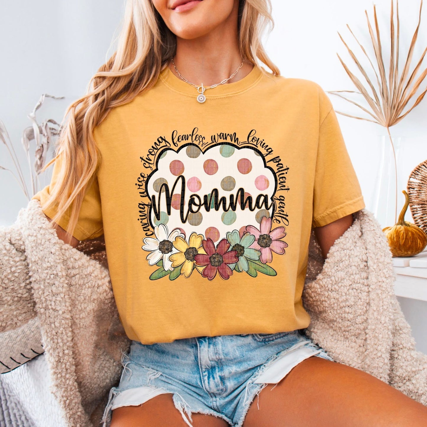 Flower & Polka Dot Names tee/sweatshirt