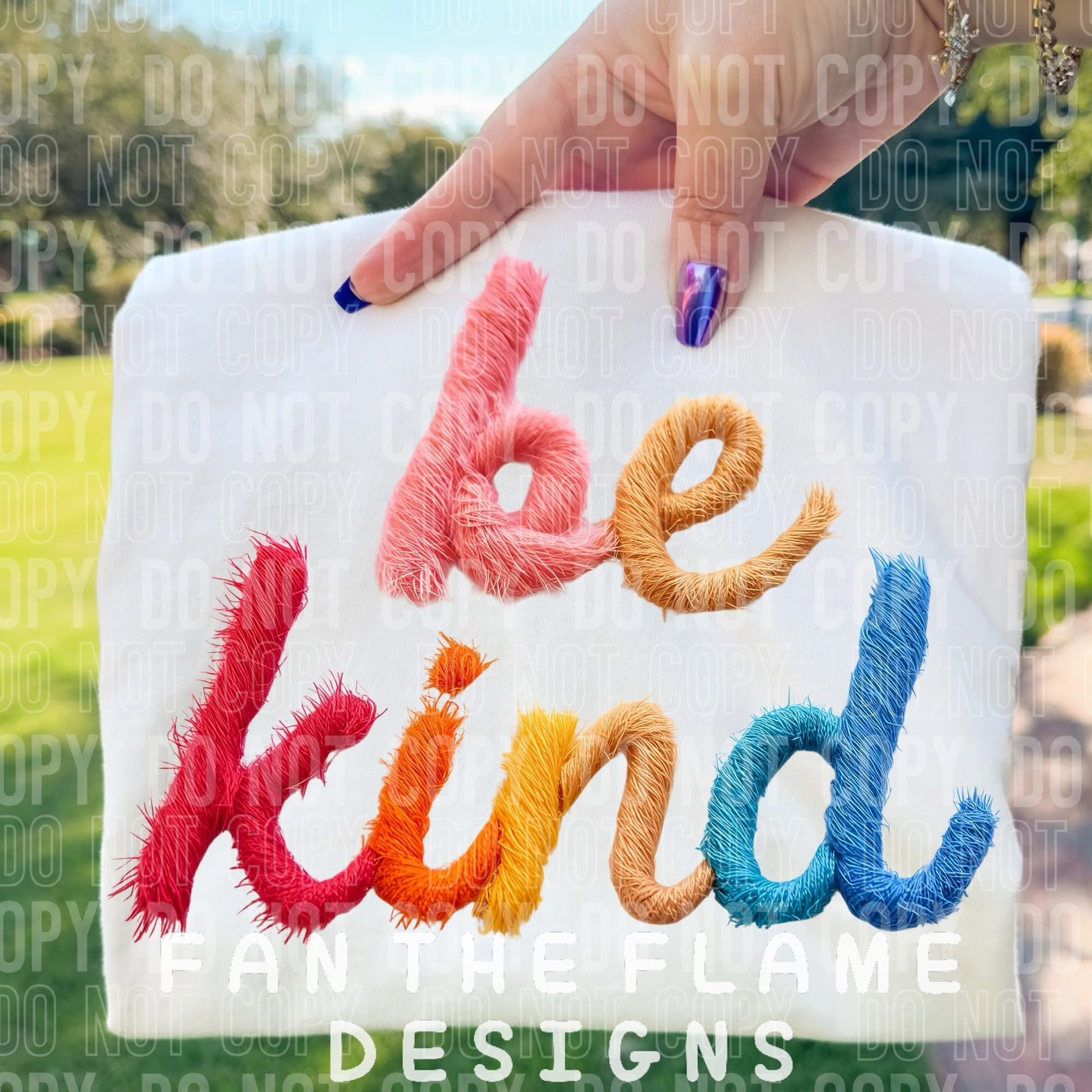 Be Kind Faux Yarn Tee/Sweatshirt