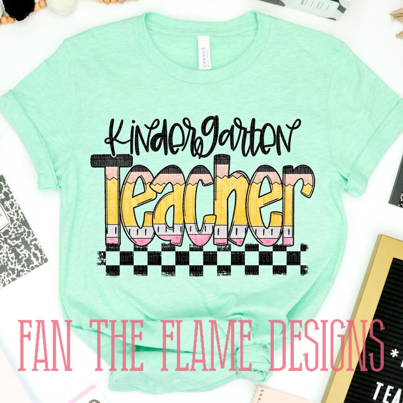 Teacher Pencil Font tee/sweatshirt