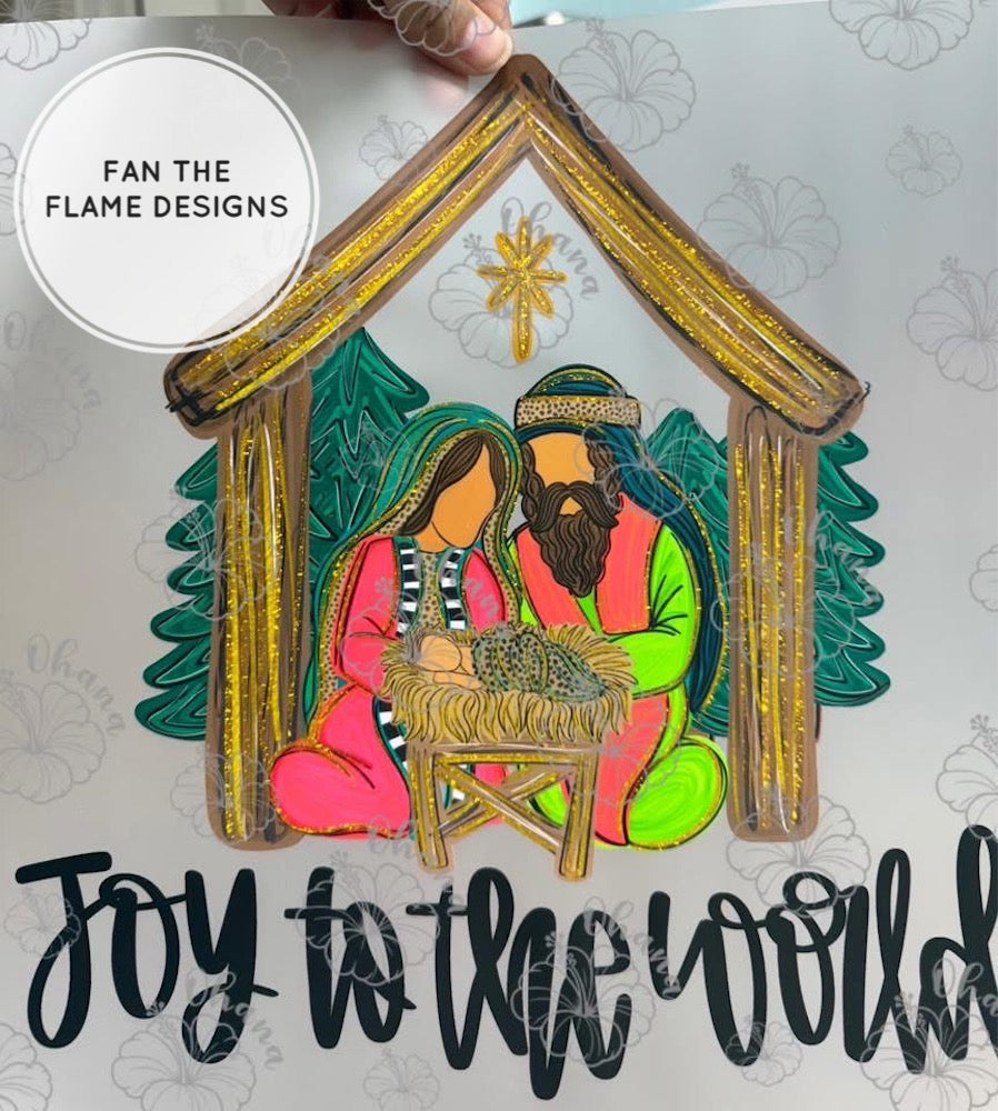 Joy to the World Nativity Short/Long/Sweatshirt