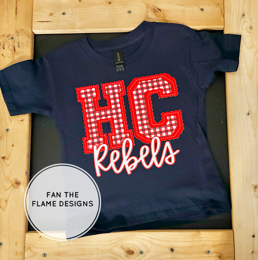 HC Rebels Red Gingham