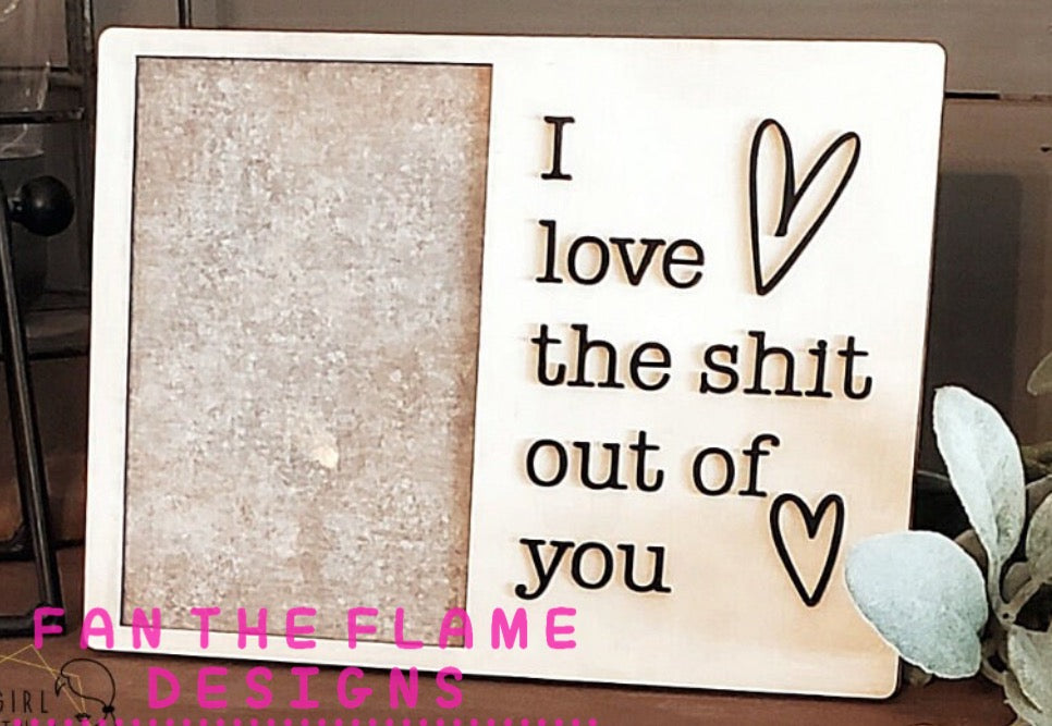 Handmade Funny Love Wooden Frame