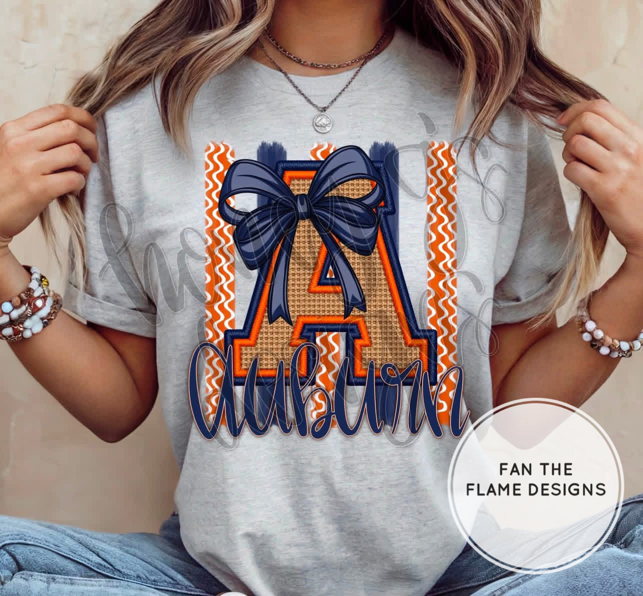 Burlap and Chevron Football Mascots with bows