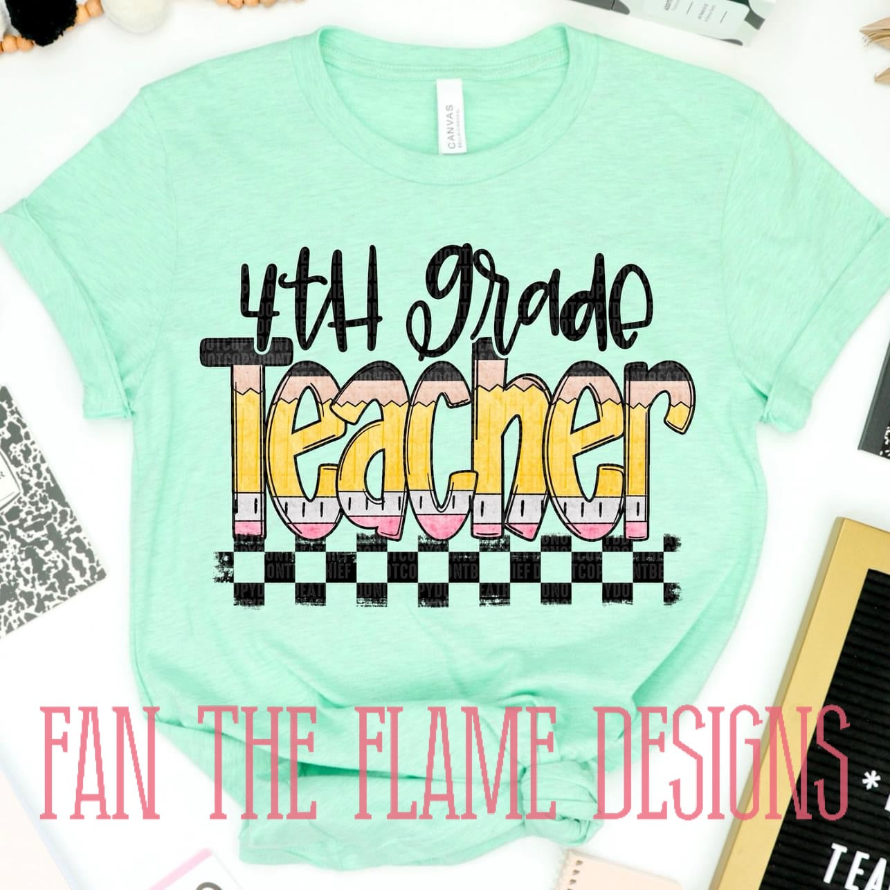 Teacher Pencil Font tee/sweatshirt