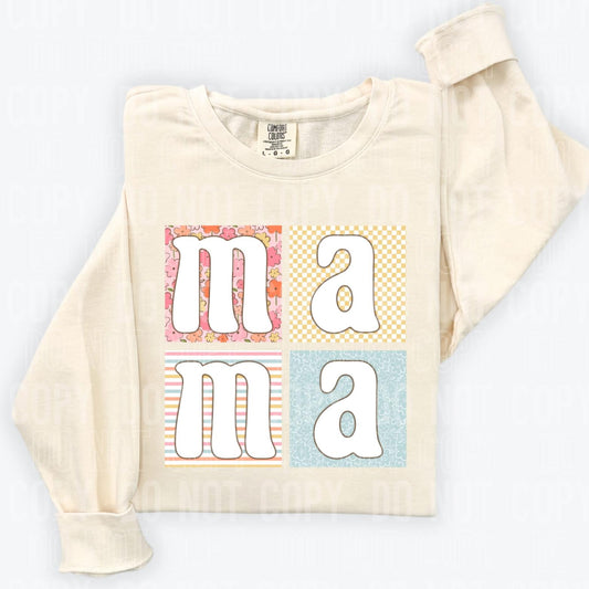 Pastel Mama Block tee