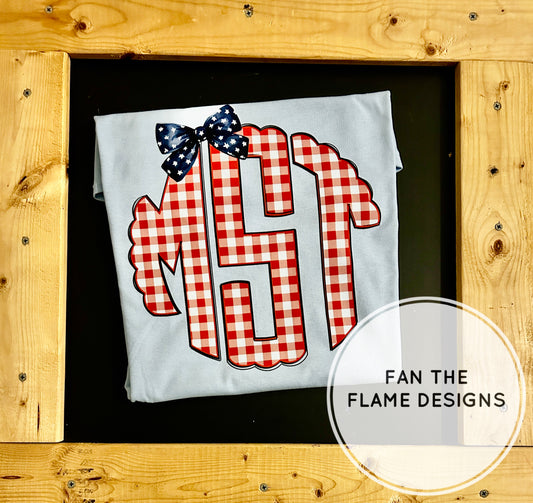 4th of July Monogram