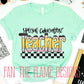 Teacher Pencil Font tee/sweatshirt