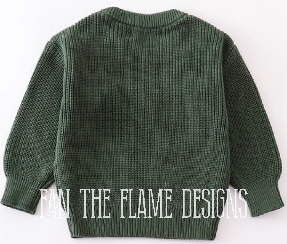 Handmade Green Christmas Tree Sweater