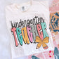 Teacher pencil bow tee/sweatshirt