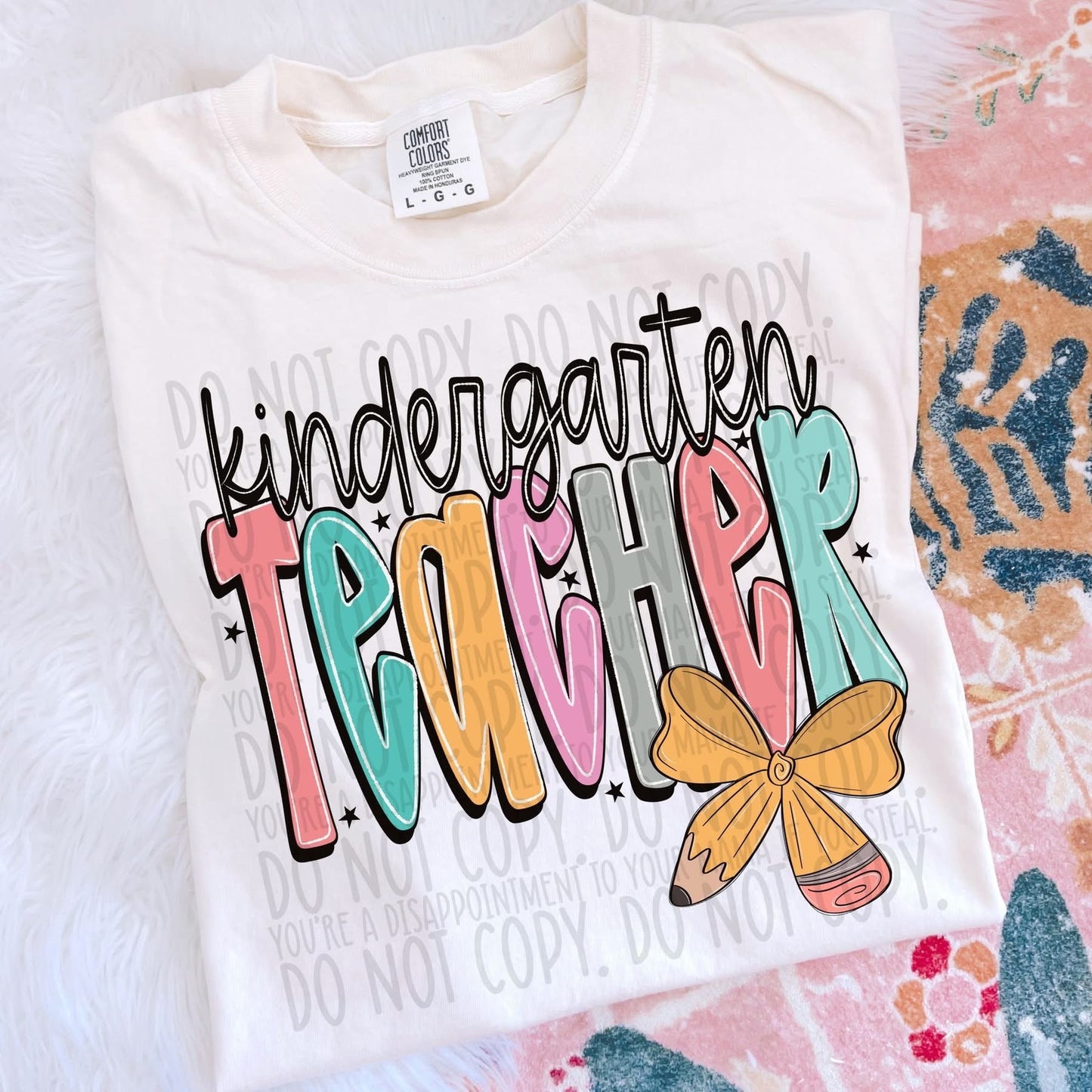 Teacher pencil bow tee/sweatshirt
