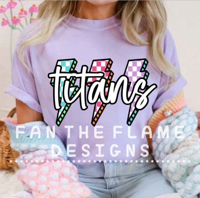 Colorful Bolt Mascot Tee/Sweatshirt