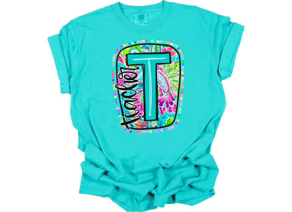 Bright Paisley Teacher Floral tee/sweatshirt