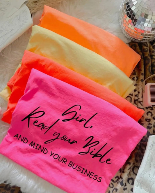 Girl read your Bible tee/tank