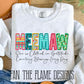 She is Clothed - patterned faux embroidery tee/sweatshirt