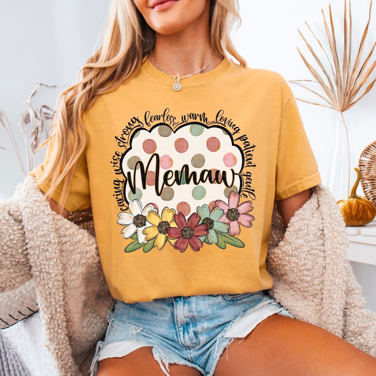 Flower & Polka Dot Names tee/sweatshirt