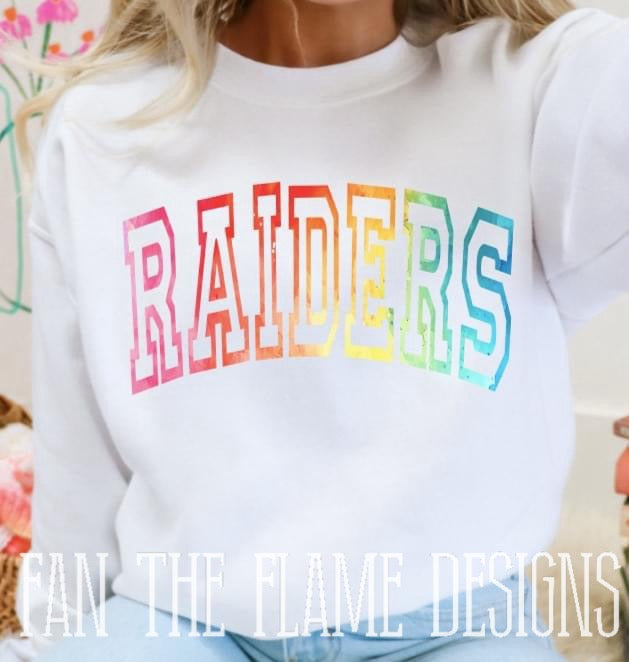 Colorful Varsity Mascot tee/sweatshirt