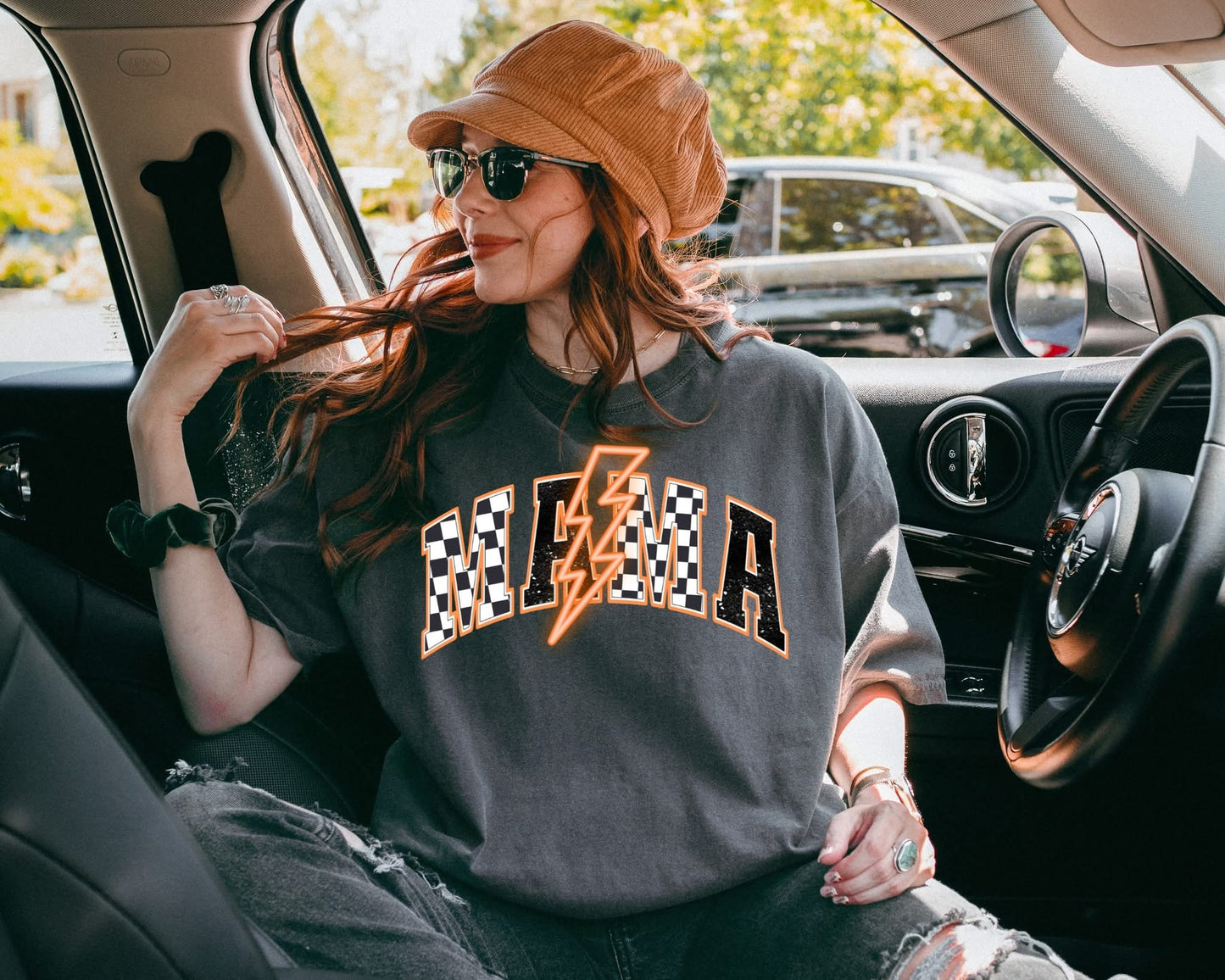 Mama lightning bolt tee/tank